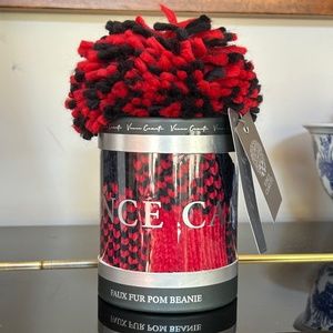 Vince Camuto faux fur Pom beanie hat